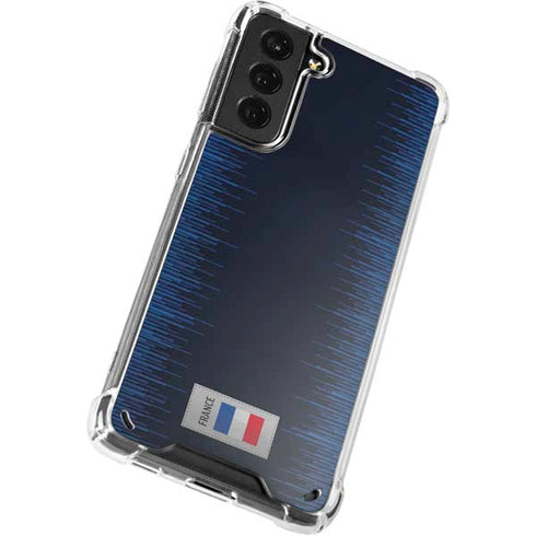 France Soccer Flag Galaxy S21 Plus 5G Clear Case